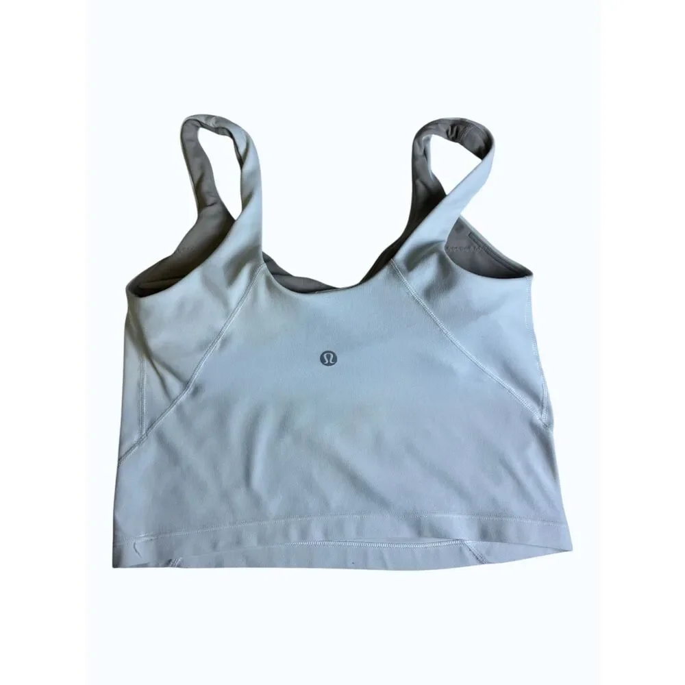 Lululemon Align Tank Top Women's Size 4 White V Neck Workout Yoga